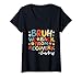 Womens Bruh We Back First Day Of School Back To School Teachers V-Neck T-Shirt