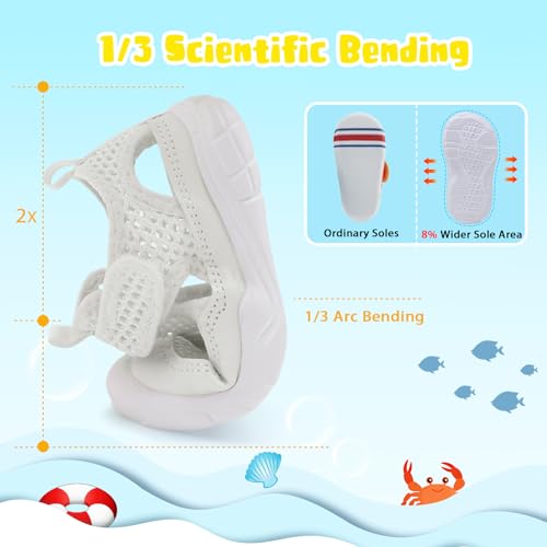 Image of BARERUN Kids Water Shoes Boys Girls Barefoot Aqua Socks for Swim Surf Pool Beach Sport Lightweight Breathable Sandal Athletic Slip-On Sneaker for Toddler Outdoor Indoor