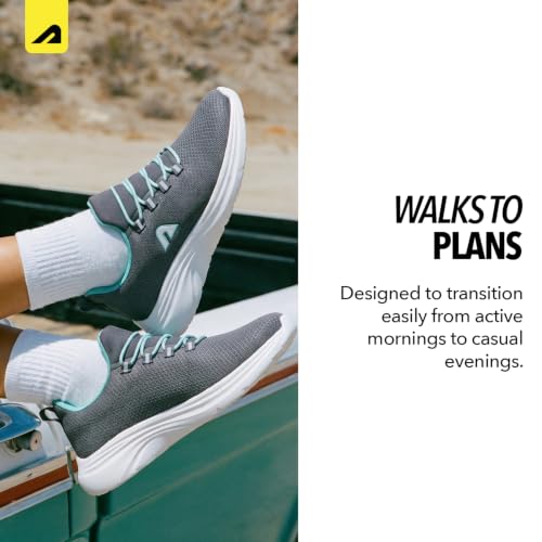 Image of Boldfit Walking Shoes for Women, Breathable Mesh Upper Cushioned Insole & Durable Eva Sole Lightweight, Slip-Resistant Sneakers for Daily Use Walking Shoes for Woman
