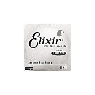 Cordes Elixir® pour basse acoustique à l’unité Bronze 80/20 avec revêtement NANOWEB®, Long Scale, Light (.080) - Les Beatles, Paul McCartney, John Lennon, RIngo Starr, George Harrison