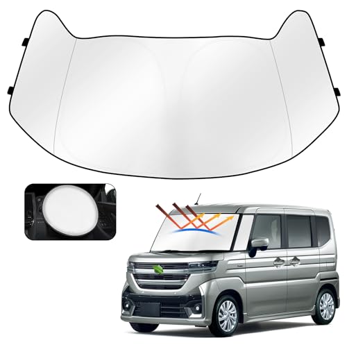CARTIST スペーシア フロントサンシェード SPACIA MK04系 MK03系 MK53S MK54S MK94S サンライン サンセット ワゴンRスマイルMX81S/MX91S型 サンフィア シェードカーテン マルチサンシェード 日よけ 車種専用 車中泊 インテリア 内装パーツ 取付簡単 収納袋付