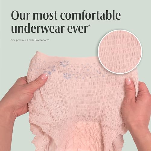 Image of Depend FIT-FLEX Incontinence Underwear for Women, Disposable, Maximum Absorbency, M, Blush, 18 Count