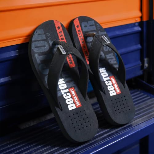 Image of DOCTOR EXTRA SOFT Slipper Care Orthopaedic and Diabetic Super Fitting Comfort Doctor Slipper, DR. Slipper, Flip-Flop, Slides and House Slipper for Men's Men's-FeelGood-D-31