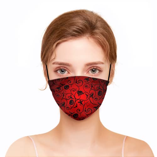 Unisex Adult 3Pc Washable Cloth Face Mask Halloween Art Face Mask Reusable Personalized Face Mask 19-M #TOP3