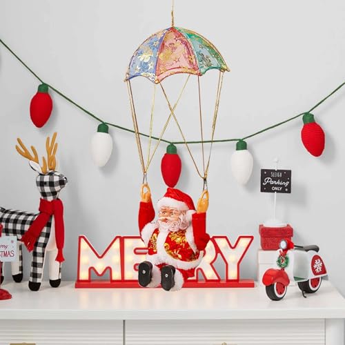 Generic 8UL1XX6ZO Christmas Climbing Santa Ladder Decoration Climbing Santa Doll Toy thumb #4