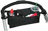 El organizador universal para carrito de bebé es perfecto para organizar tu carrito y hace que tu paseo diario sea más fácil y agradable. Al fin podrás almacenar tus cosas importantes de manera segura y eficiente.