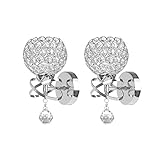 [Moderne Kristalllampe] -- Die Lampenform der Kristalllampe besteht aus einigen gleichgroßen Kristallperlen, die mit einer E14-Glühlampe verwendet werden (Glühlampe ist Nicht Enthalten).