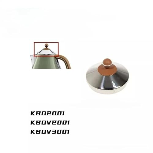 Stainless Steel Electric Kettle Kettle Kettle Accessories Coffee Colored Lid，Compatible For Delonghi，KBO2001 KBOV2001 KBOV3001 - Thumbnail 6