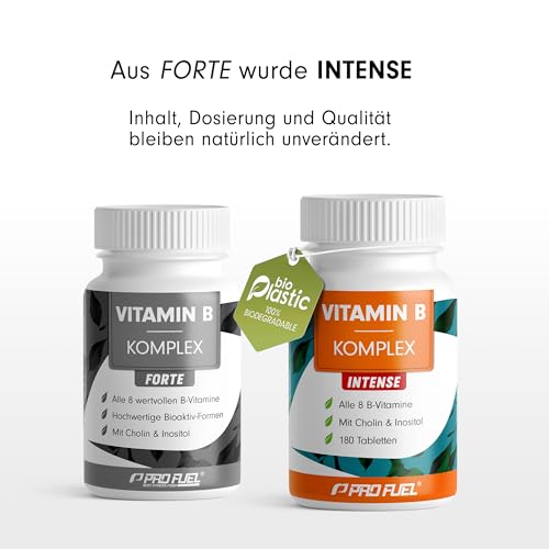 Vitamin B Komplex hochdosiert - 180 Tabletten - alle 8 B-Vitamine (B1, B2, B3, B5, B6, B7, B9, B12) + Co-Faktoren Cholin & Myo-Inositol - laborgeprüft mit Zertifikat - vegan - Vorrat für 6 Monate