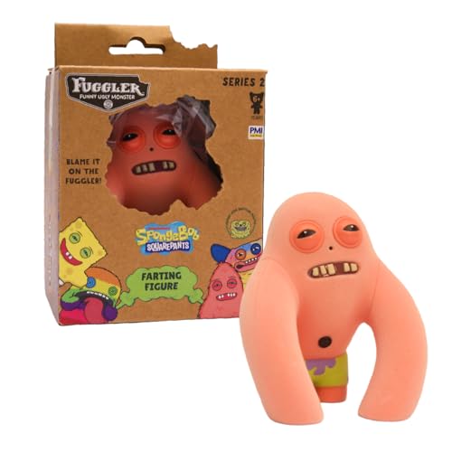 Fuggler Series 2 Farting Figures Sensor-Activated Noisy Collectible Figure with Hidden Sound Surprise Creepy Expressions Weird Fun (Patrick)