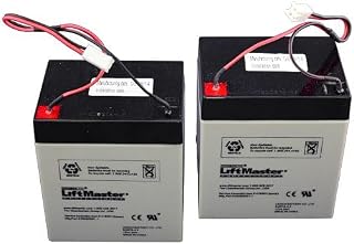 LiftMaster 041B0591 Battery Replacement kit - ONLY 475LM BBU Systtem- Complete kit Includes: (2) 12V, 4.5AH Batteries - NOT A Replacement for 485LM