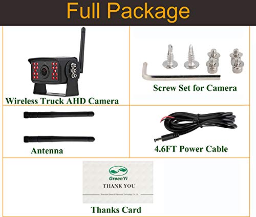 image for GreenYi-65 Wireless Backup Camera for Truck, Extra Camera for Wireless
