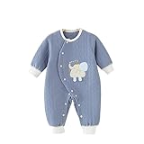 [HAYAHARU] ベビー服 長袖 カバーオール 新生児服 綿100% 赤ちゃん ロンパース ベビー 前開き 男の子 女の子 可愛い 着替え便利 寝巻 出産祝い 0-18ヶ月