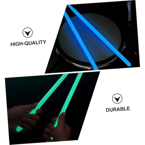 Baquetas luminosas de nailon para batería, juego 4 piezas miniatura 5
