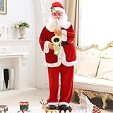 Photo Gallery wsncxfw babbo natale che canta e balla, figura musicale animata elettrica a grandezza naturale in movimento con musica, decorazione natalizia per giardino interno/esterno,180cm/70.86in Photo Gallery wsncxfw babbo natale che canta e balla, figura musicale animata elettrica a grandezza naturale in movimento con musica, decorazione natalizia per giardino interno/esterno,180cm/70.86in
