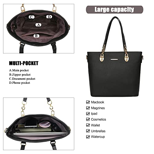 Image of OTMIPIML Purses and Handbags for Women Synthetic Leather Tote Crossbody Bags Satchel Purses Set 6pcs | Set