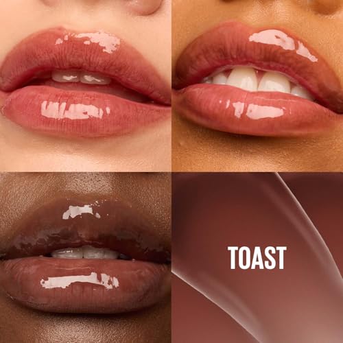Image of Maybelline New York Lifter Gloss Hydrating Lip Gloss, Toast | Gloss Hydrating Honey'd Lip Gloss with Hyaluronic Acid