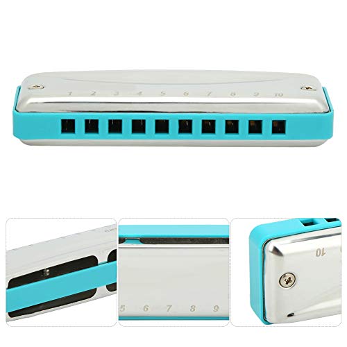 Harmonica de la bouche avec 10 trous pour les débutants, les étudiants, les enfants, les amateurs d’harmonica (bleu) - Les Beatles, Paul McCartney, John Lennon, RIngo Starr, George Harrison Harmonica de la bouche avec 10 trous pour les débutants, les étudiants, les enfants, les amateurs d'harmonica (bleu) – Image 8