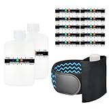 Urine Test Complete Kit – Smaller 3oz Translucent Bottle, Non-Falling and Hi-Stretch Hidden Leg Strap, Urine Test Temperature-Strips and Velour Lining Sample Bag, Urine Test Practice Kit (Screw Cap)