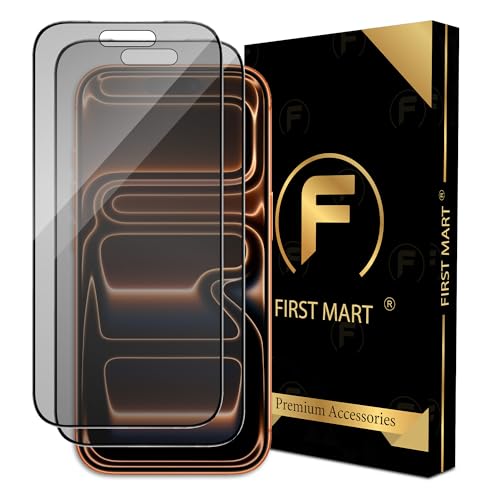 Image of FIRST MART Military-Grade Matte Anti-Glare Tempered Glass for iPhone 17 Pro (6.3 Inch) With Installation Kit | Edge to Edge Coverage |Anti Glare, Bubble-Free [2 Pack]