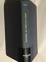 John Letcher of Virginia: The Story of Virginia's Civil War Governor B000N8S23G Book Cover