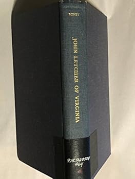 Hardcover John Letcher of Virginia: The Story of Virginia's Civil War Governor Book