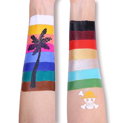 Ucanbe Face Body Paint Oil, Professional 15 Colors Fx Makeup Palette- Non Toxic Hypoallergenic Safe Facepaint thumb #2