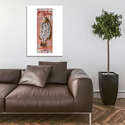 Affiche encadrée 50 Fish Richmond Cigarettes extra large cadre mat d'archivage - 5
