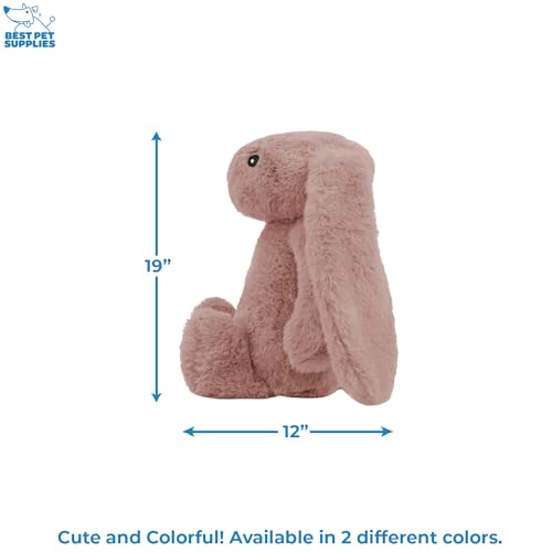 Best-Pet-Supplies-Interactive-Bunny-Buddy-Dog-Toy-with-Crinkle-and-Squeaky-Enrichment-for-Small-and-Medium-Breed-Puppies-or-Dogs-Cute-and-Plush-Bunny-Mauve