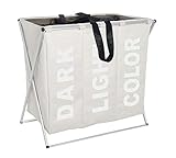 Charmante Aufbewahrung: Der Wäschebehälter mit der modernen Aufschriften 