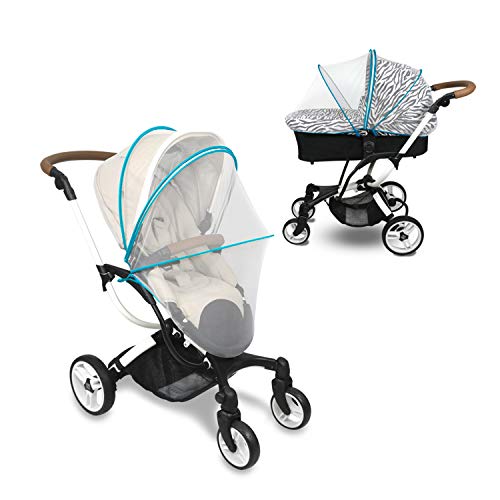 Universal Insektenschutz für Kinderwagen Unterstützung Blau