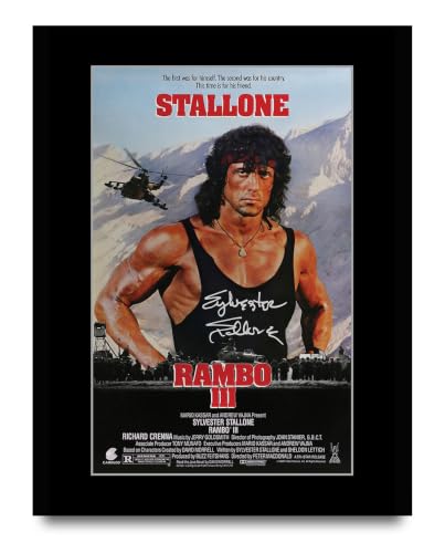 HWC Trading Rambo III Gifts Printed Poster Signed Autograph Picture for Movie Memorabilia Fans - US Letter (ID-014795)