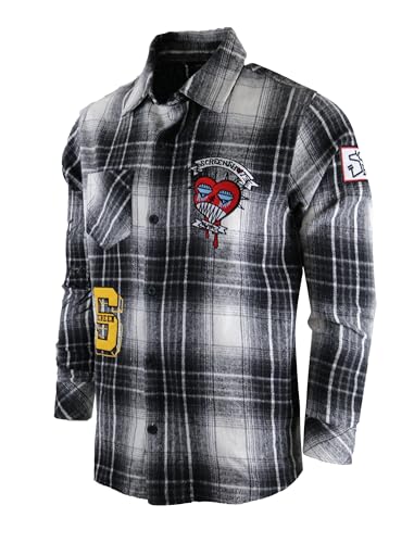 SCREENSHOT SHACKET 3202 Mens Casual Plaid Flannel Shacket Shirt Jacket Button Down Long Sleeve2