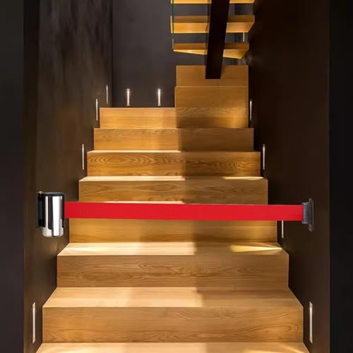 Barrière murale à sangle rétractable pour fermeture de zone 3m