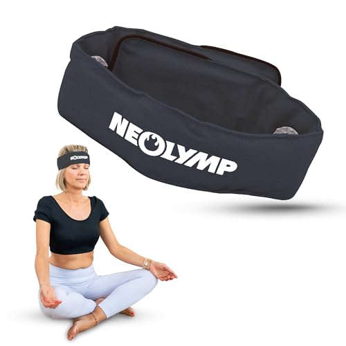 NEOLYMP Akupressur Stirnband Verstellbar nachhaltige Materialien Kopf- und Kiefermassage Vielseitige Stimulation zur gezielten Anwendung Akupunktur Kopfmassage (Akupressur Stirnband Grau)