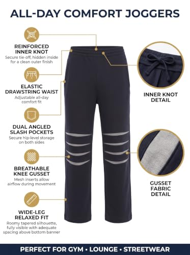 Image of SaintX Men's Premium Performance Joggers | with Knee Gussets for Enhanced Mobility | Stretchable Functional Fabric | Modern Athletic Straight Fit | Stylish Casual & Active Wear (Style 39)