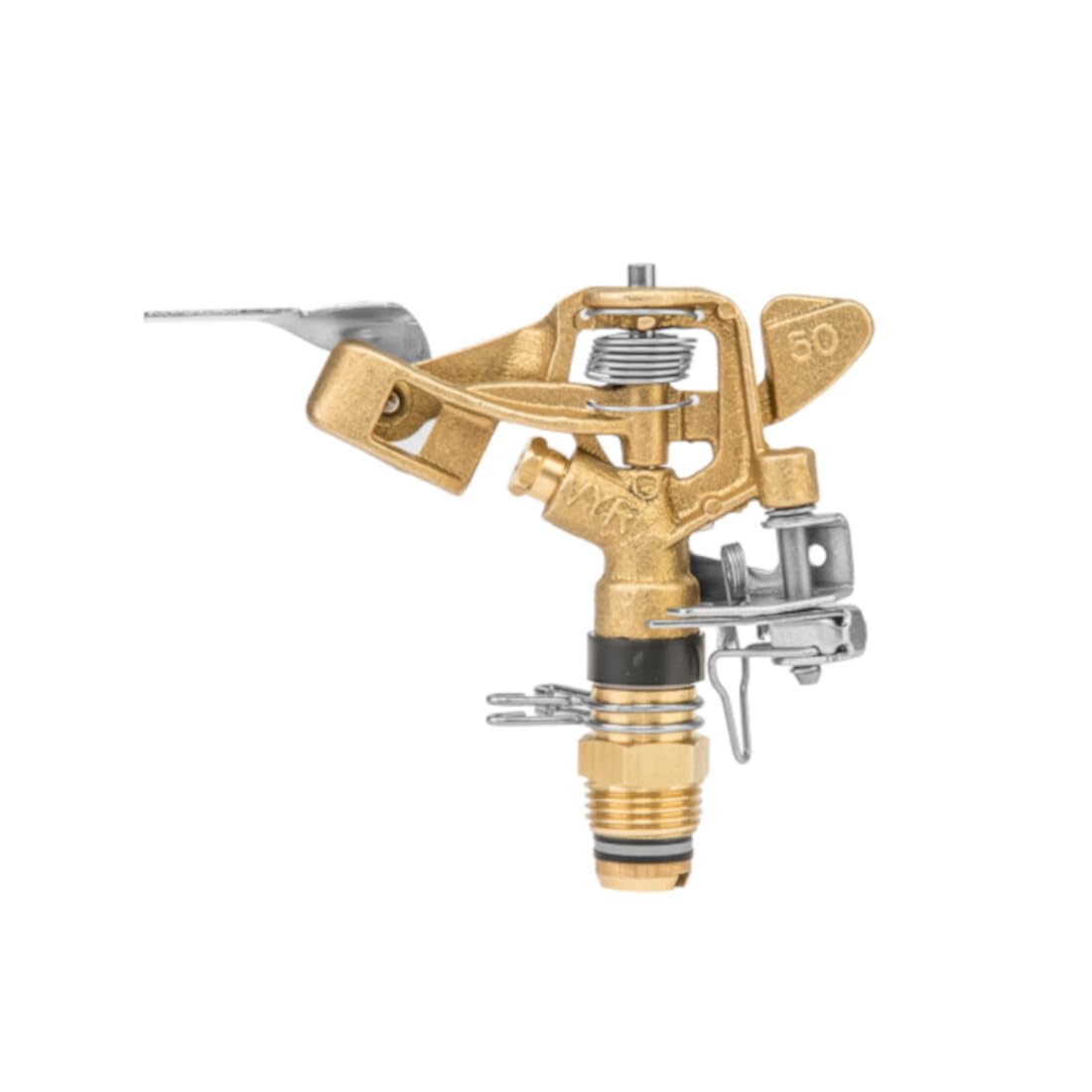 Bradas Messing Sprinkler 360°/Teilkreisregner – 25 m Reichweite, 1/2'' Außengewinde