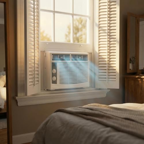 Generico Condizionatore Portatile, 5,000 BTU, 115 V, modalità Raffreddamento, deumidificazione e Ventilazione, con Telecomando, per Ambienti Fino a 250 Piedi²