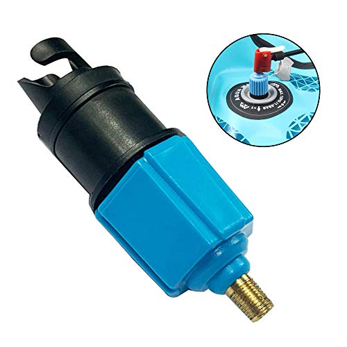 PeSandy Inflatable SUP Pump Adaptor Compressor Air Valve Converter, Inflatable Boat Air Valve Adapter Standard Schrader Conventional Air Pump Adapter for Stand Up Paddle Board, Halkey Roberts, Dinghy