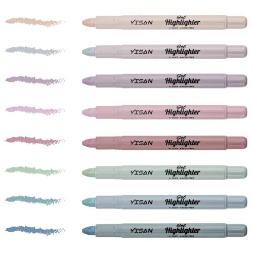 YISAN Bibel Textmarker, Bibelmarker Stifte, Bibel Highlighter, Markerstifte Set, 8 Farben,70634