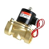 RIH PNEUMATIC 1 Inch Electric Solenoid Valve Brass 12V/24V/110V 2 Way High Turn Coil Normally Closed Water 2W250-25 Liquid Air control AC110V