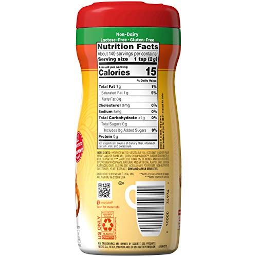 مسحوق مبيض كوفي ميت الخالي من السكر من نستله، بندق، 10.1 اونصة