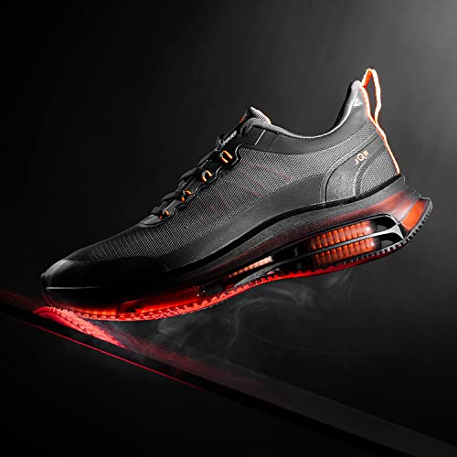 Buy JQR Men's Max Sports Running Walking Training Shoes D.GRY/ORG - Image 4