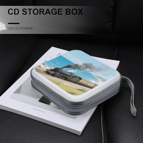 Carpeta de almacenamiento para discos Steam Train para evitar arañazos con gran capacidad de 40 6