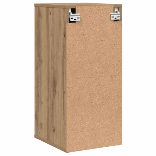 Zapatero de roble Artisan pequeño con 5 compartimentos para entrada 7