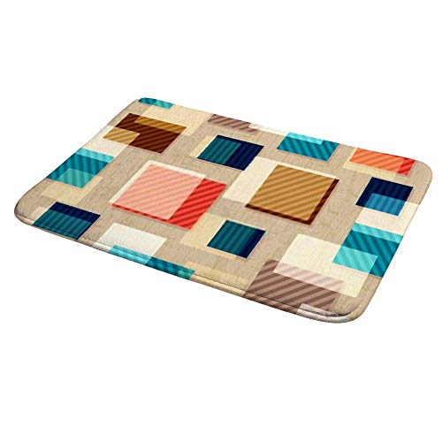 Tapis de bain antidérapant en microfibre 40x60 cm pour douche
