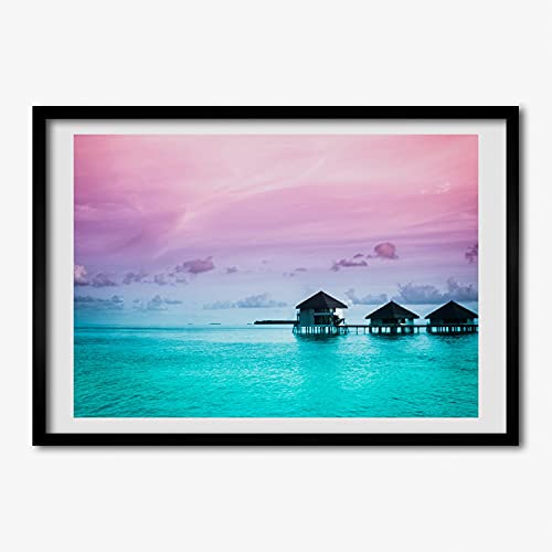 Tableau cadre MDF 70x50 cm Tulup peinture photo affiche moderne décoratif design de domki