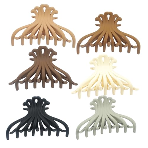 WRITWAA 6 Piezas Pasador Clásico horquillas de novia horquillas novia claw clip coleteros desenredador pinzas para el cabello para cabello grueso pinzas para el pelo de la mandíbula