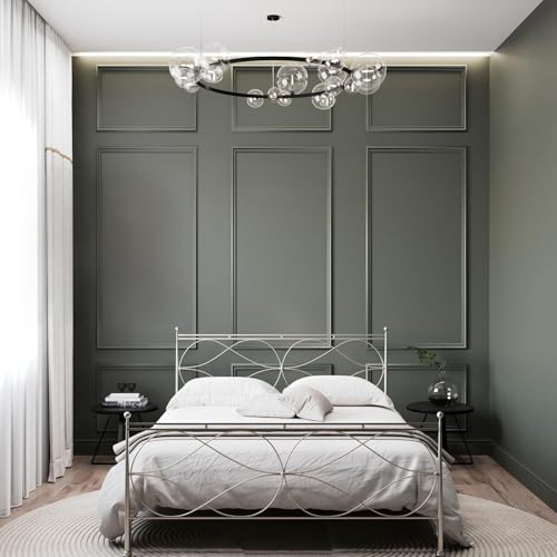 birdeco Peel and Stick Wall Molding Kit, Pre-Cut Paintable Moulding Panels, Self Adhesive Premade Wainscoting Trim for Interior Decor, Accent Moulding Panels for Living Room Bedroom | Total 9 Frames by birdeco - Used condition - US$40.31