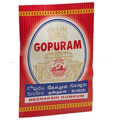 Image of Gopuram Meenakshi Kumkum RED (40g *20pkts) for Home & Decor | Daily use for Puja Purpose | Meenakshi kumkum | gopuram Brand kumkum | kumkum bhagya | Temples, Pooja, Festivals and Religious Occasions